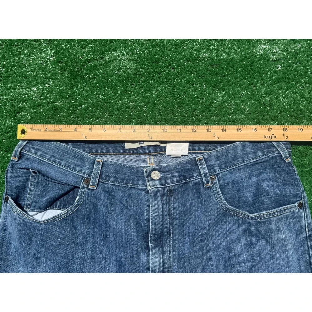 Gap 1969 Loose Fit Mens Jeans 38x32 Medium Wash Blue 100% Cotton Denim
